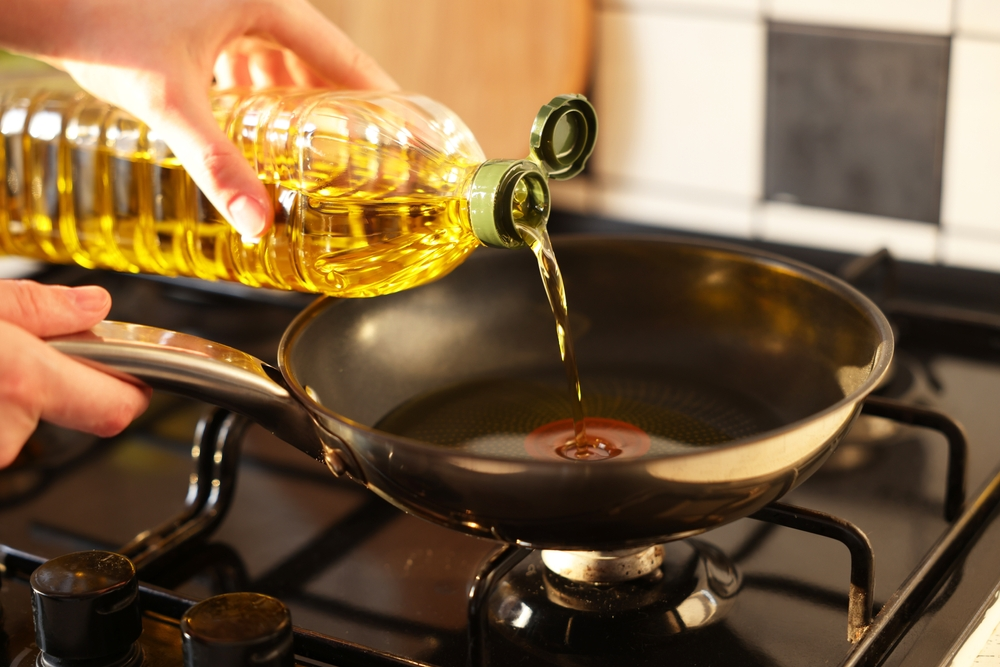 oil in pan